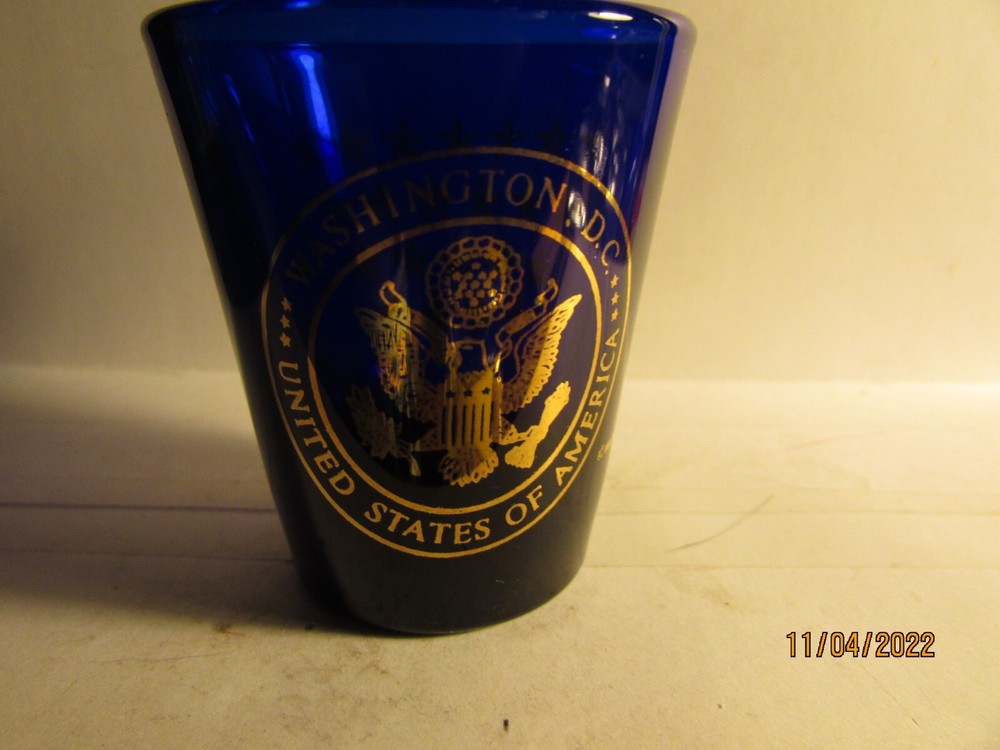 Washington D.C. , United States- metallic seal on Cobalt blue-stars on back- new