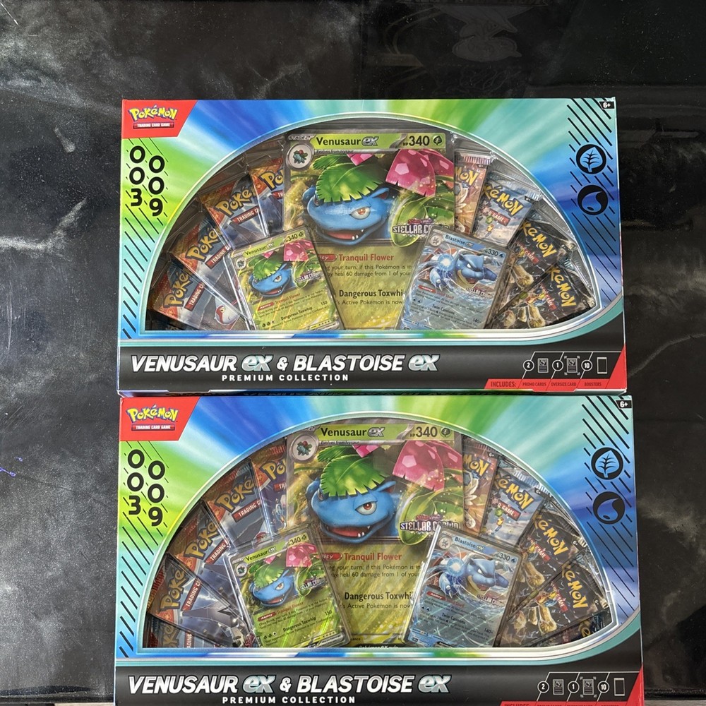 Pokemon Tcg Venusaur Ex & Blastoise Ex Premium Collection x2