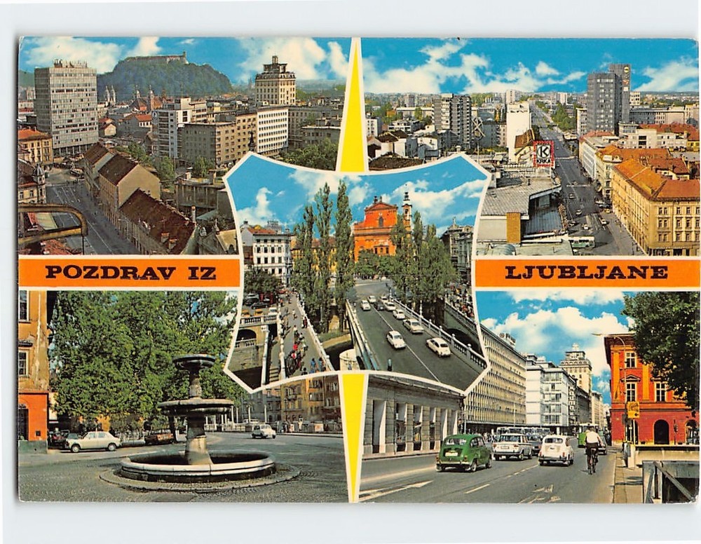 Postcard Scenes & Views Ljubljana Slovenia
