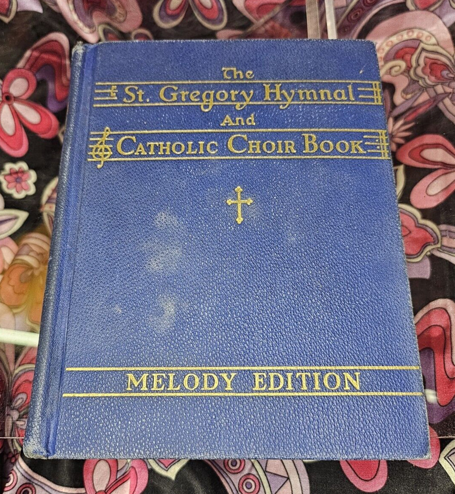 ST GREGORY HYMNAL and CATHOLIC CHOIR BOOK Melody Edition HC Religious 1947