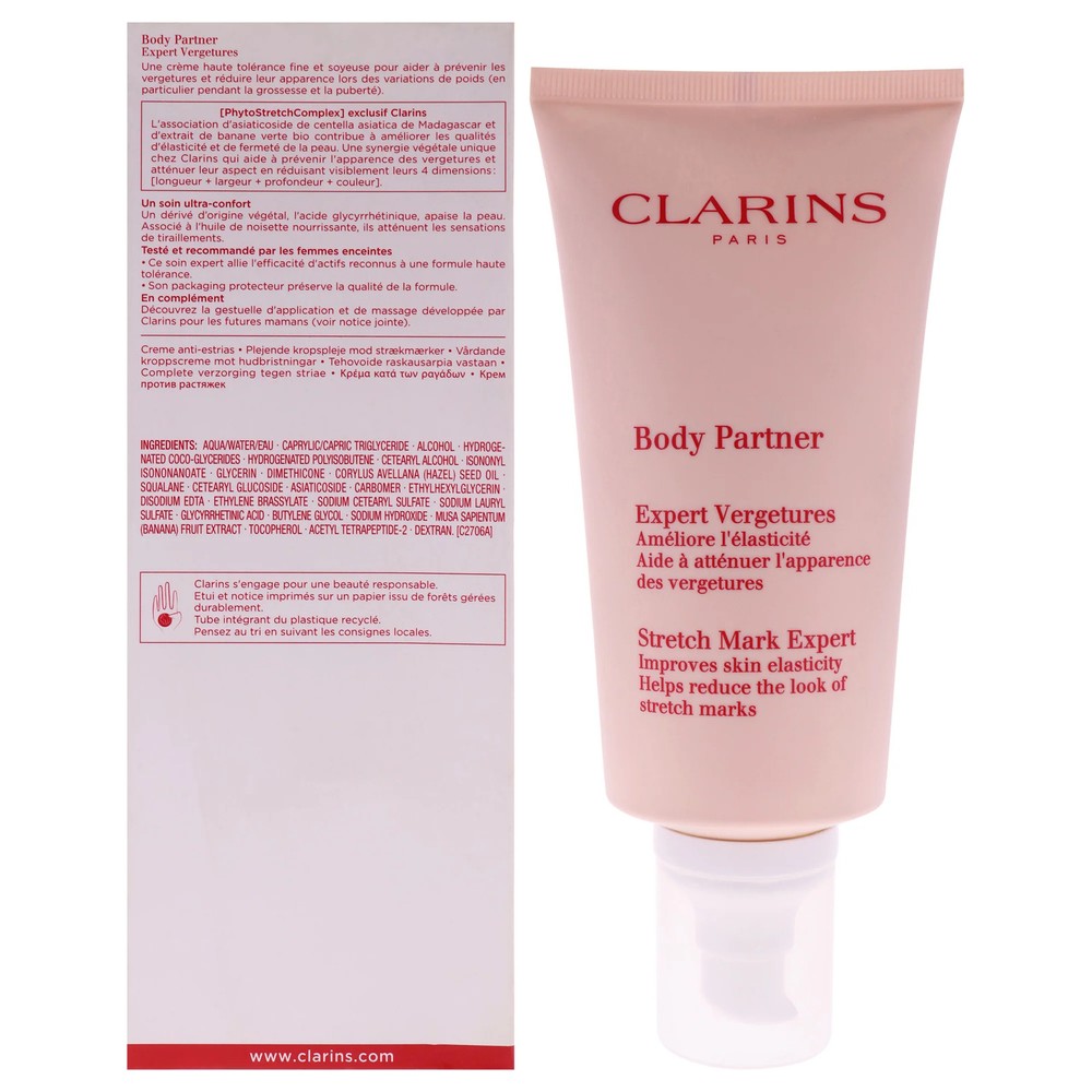 Body Partner Stretch Mark Expert by Clarins for Unisex - 5.8 oz Body Lotion