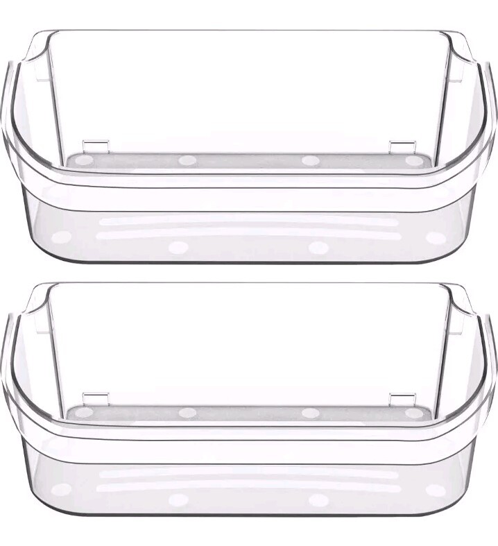 2 Pack 240356402 Refrigerator Door Bin Replacement 12.8