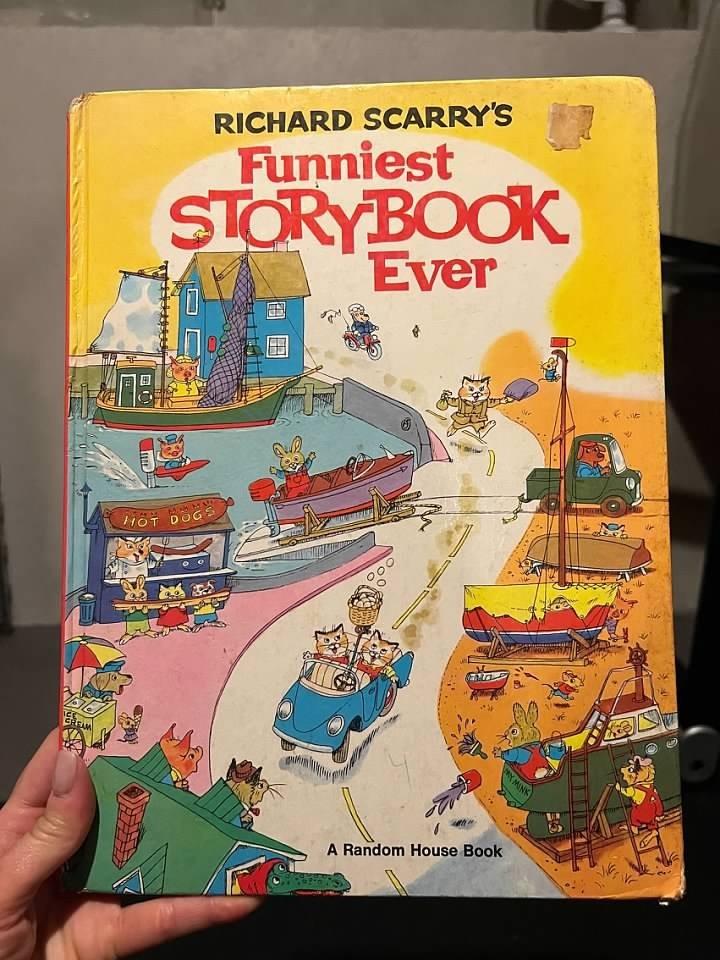 Richard Scarry's Funniest Storybook Ever 1972 Random House Hardcover Vintage