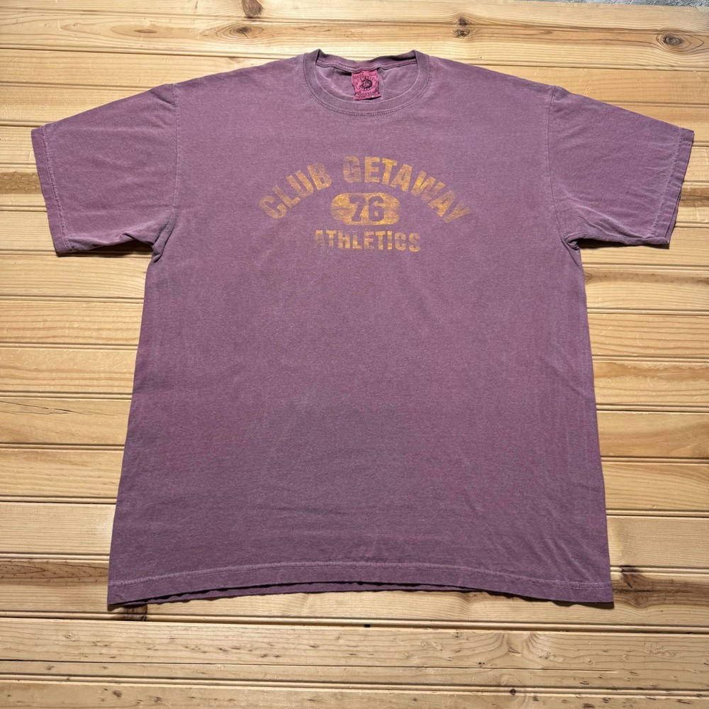 Vintage 90s Club Getaway Athletics 76 Gorpcore Camp Sporty Shirt USA Size Large