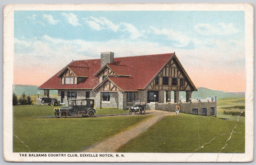 Dixville Notch New Hampshire White Border Postcard The Balsams Country Club