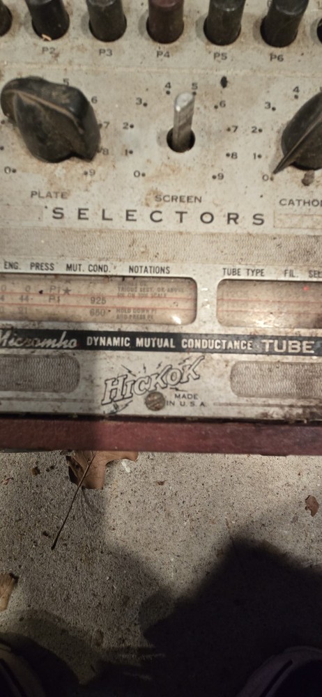 Vintage Hickok 600A Tube Tester – UNTESTED FOR PARTS