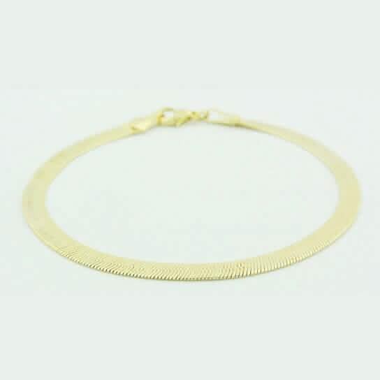 Gold Filled Herringbone 7.5 Inch Bracelet