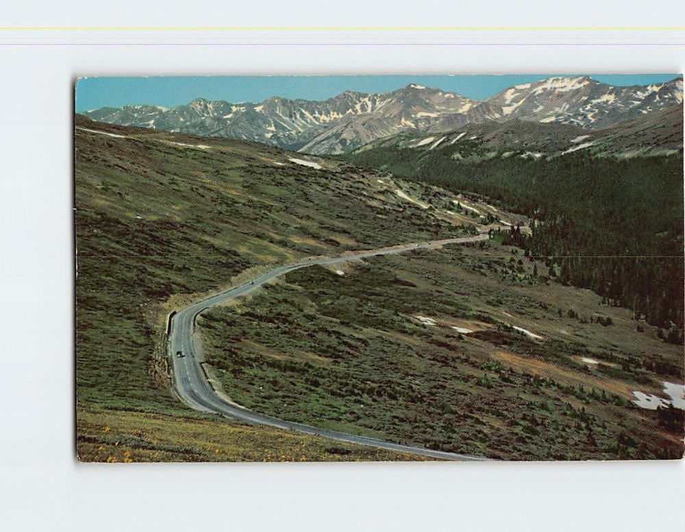 Postcard Gore Range Trail Ridge Road Rocky Mountain National Park Colorado USA