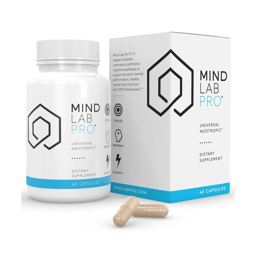 Nootropic Capsules Mind Lab Pro Universal Dietary Supplement 60 Caps Gluten