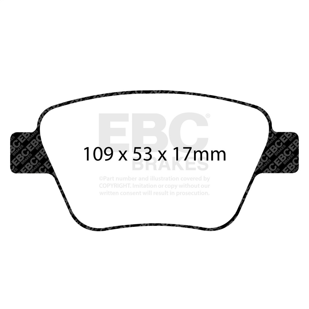 EBC Brakes DP42075R Yellowstuff Street And Track Brake Pads