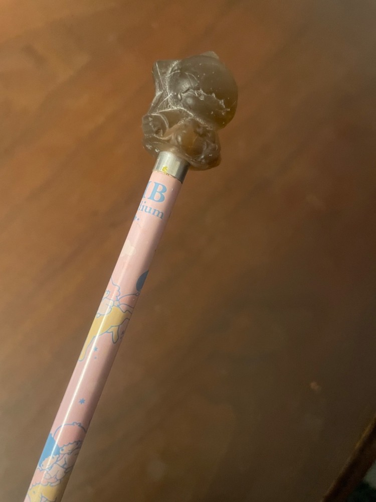 Vintage Saneio Little Twin Stars Novelty Pencil With Gel Topper 1985 Unsharpened