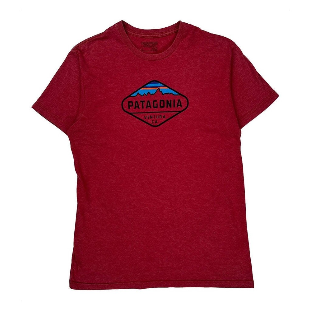 Patagonia Slim Fit T-Shirt - Large Red Cotton