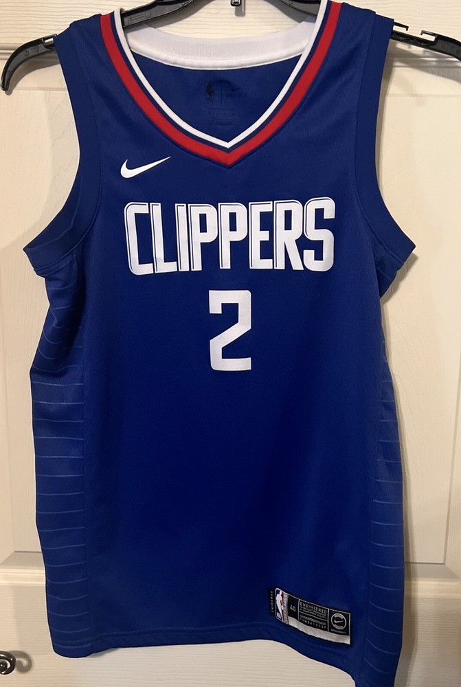 Kawhi Leonard Jersey Mens Small Los Angeles Clippers Nike Swingman Blue Dri Fit