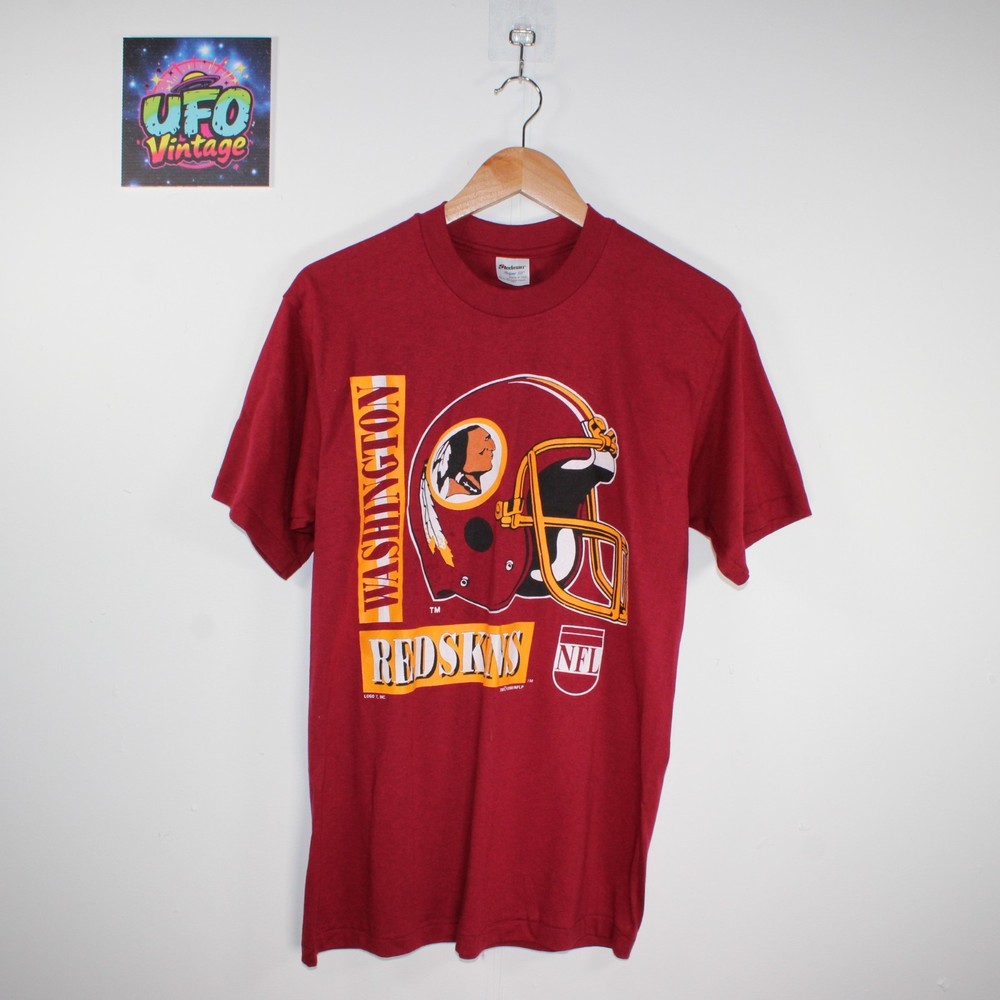 Washington Redskins T Shirt Men L Burgundy Single Stitch 90s USA Made Deadstock