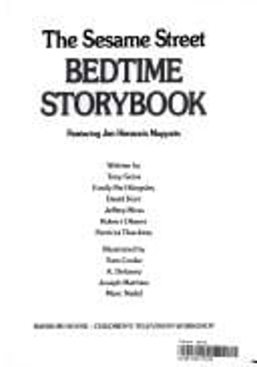 The Sesame Street Bedtime Storybook Tony, Korr, David, Kingsley,Free US Delivery | ISBN:0394938437