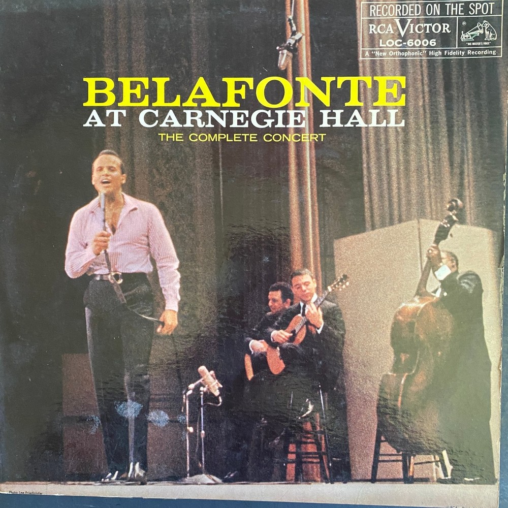 Harry Belafonte – At Carnegie Hall LP 1959 RCA Victor Folk Calypso 33 RPM