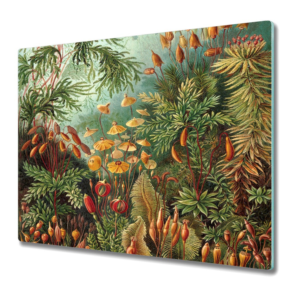 Glass Worktop Saver Kitchen Tropical Jungle | Exotic Watercolour | 60x52