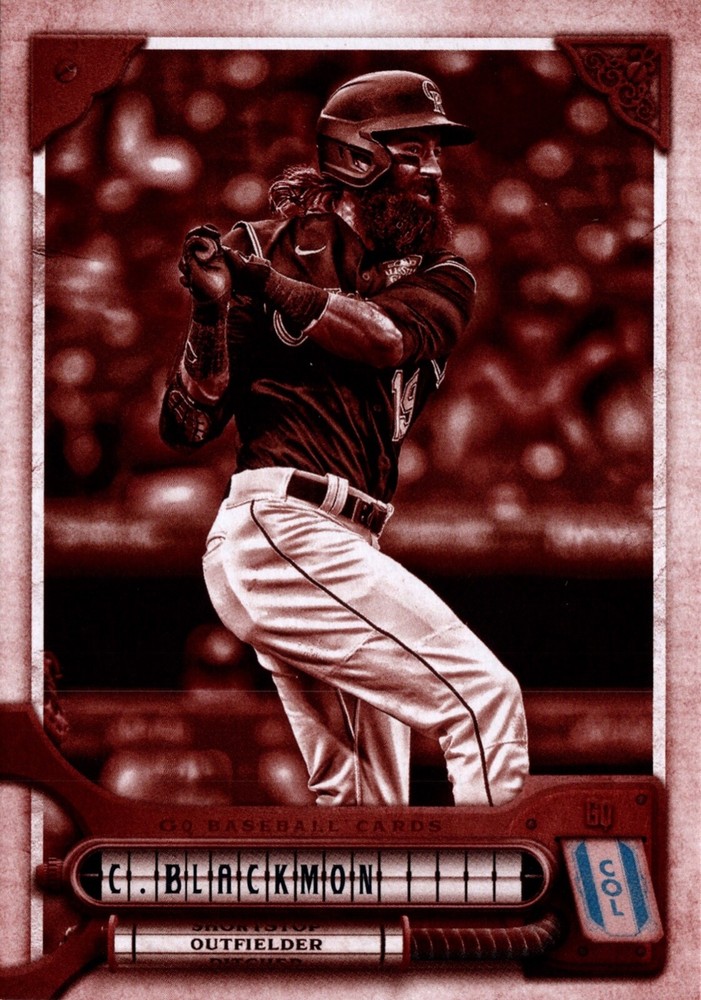 Charlie Blackmon #23 Sepia 90/99 - 2022 Topps Gypsy Queen