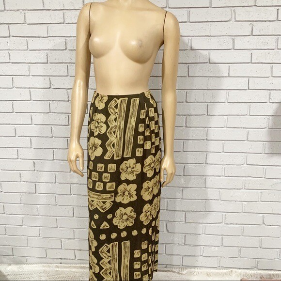 Chaus Women's Size 10 Floral Abstract Print Skirt-image