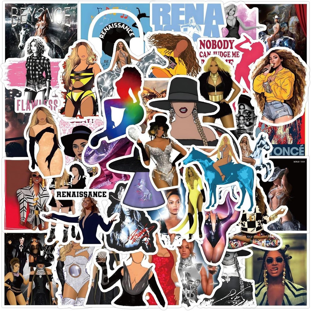 50PCS American Singer Stickers,Renaissance Drama Beyonce Renaissance
