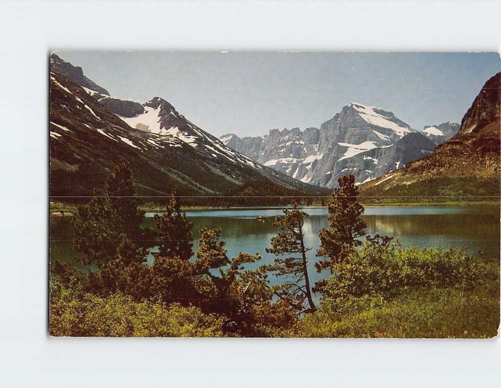 Postcard Swift Current Lake Glacier National Park Montana USA