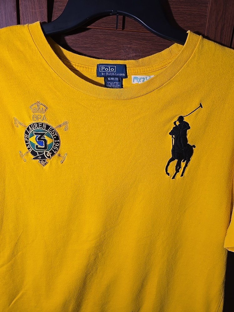 Ralph Lauren Polo Single Stitch Brasil T-Shirt Size XL