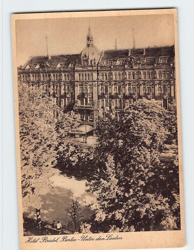 Postcard Hotel Bristol Berlin Germany