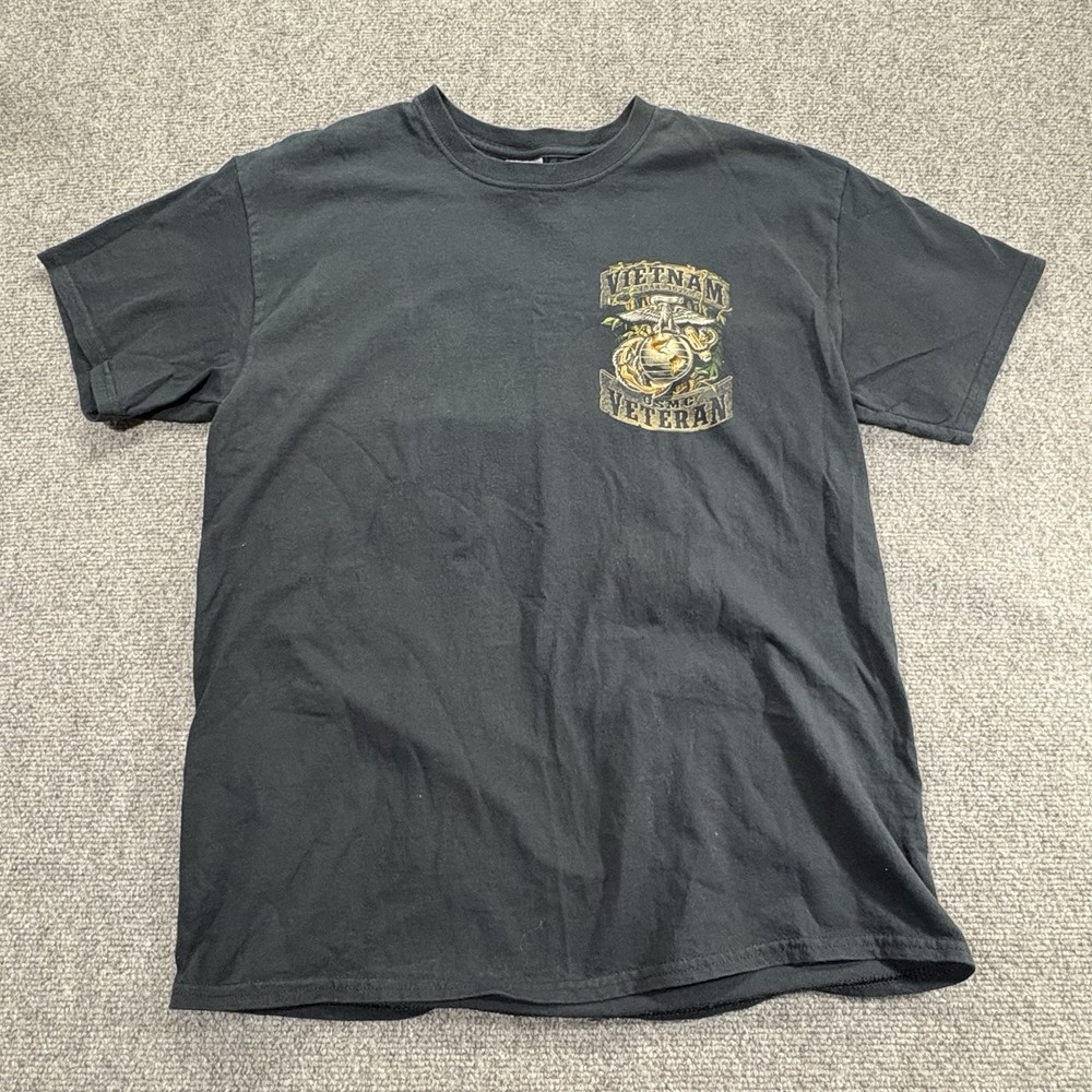 Vintage Usmc Military Vietnam Men’s Size Large  Black T-shirt