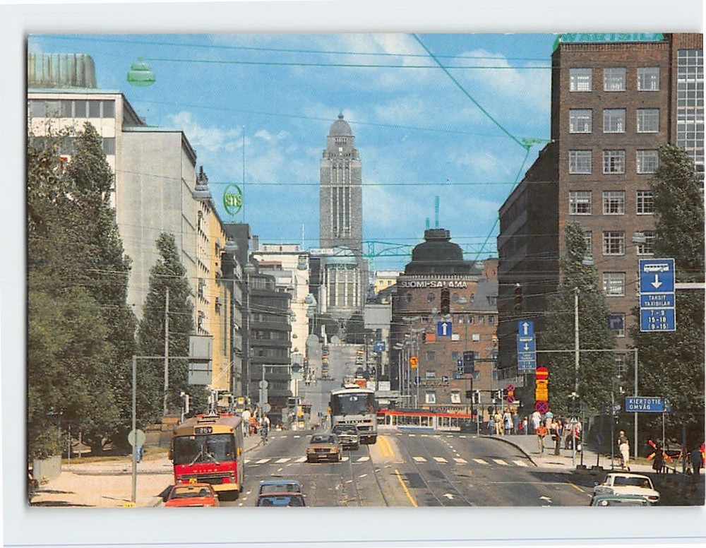 Postcard Scenic View in Helsinki Finland