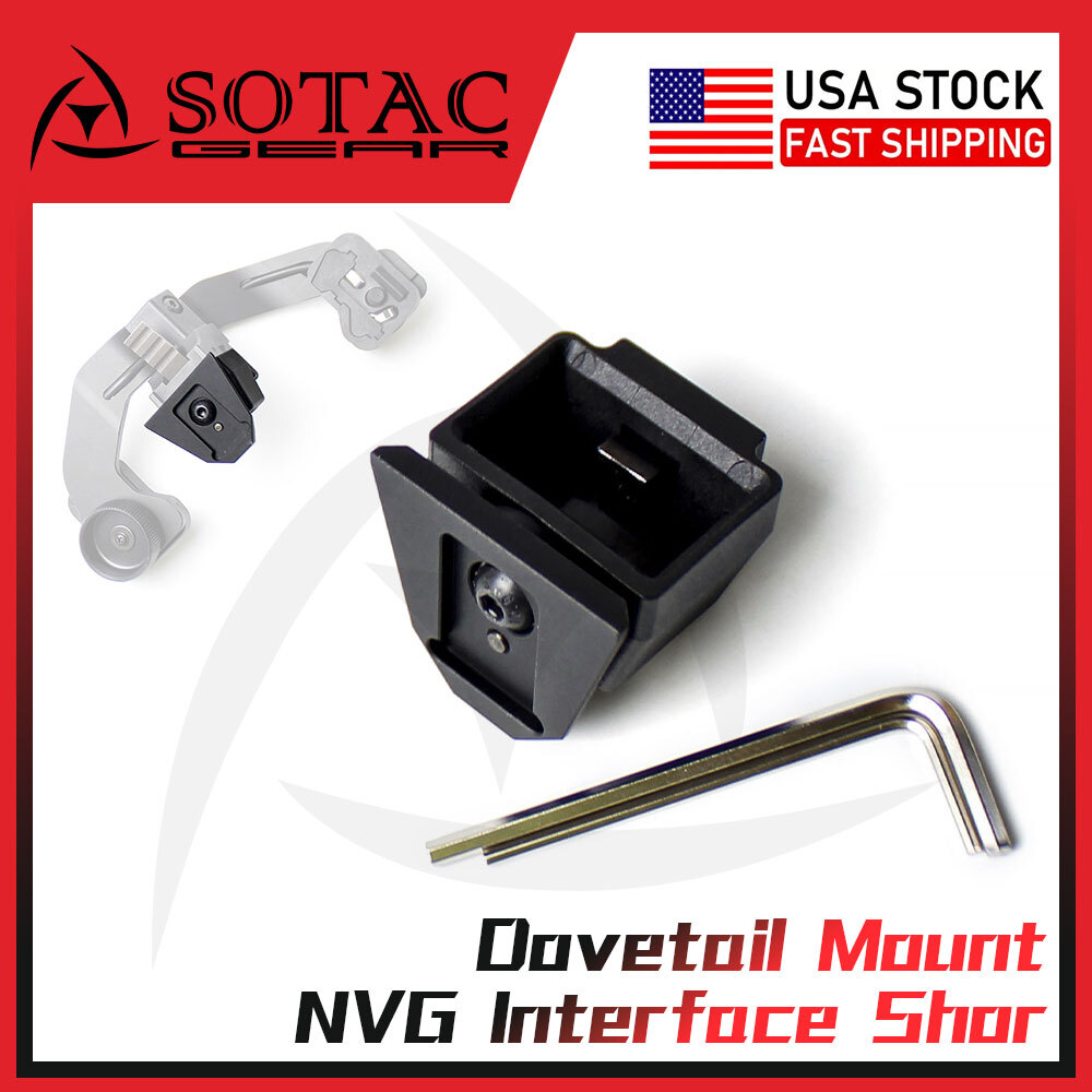 Dovetail Mount NVG Interface Shoe Adapter For PVS-7/14 Night Vision Bridge Mount
