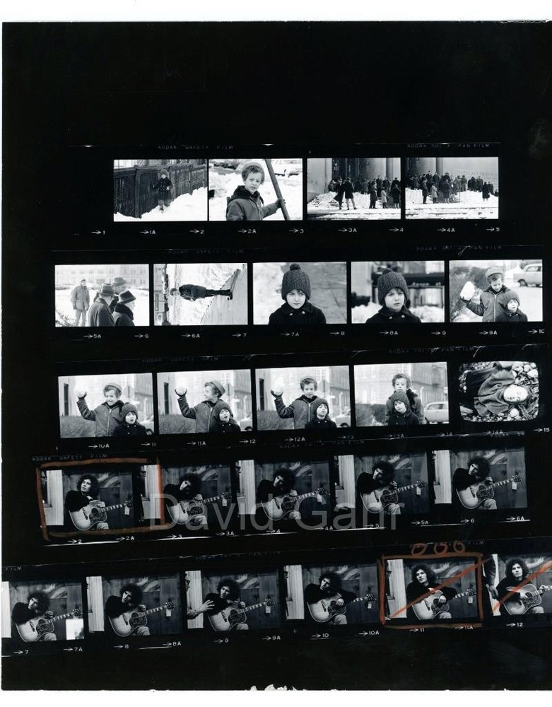 '69 Tim Buckley Izzy Young's Folklore Center NYC Music Contact Sheet Photo B731