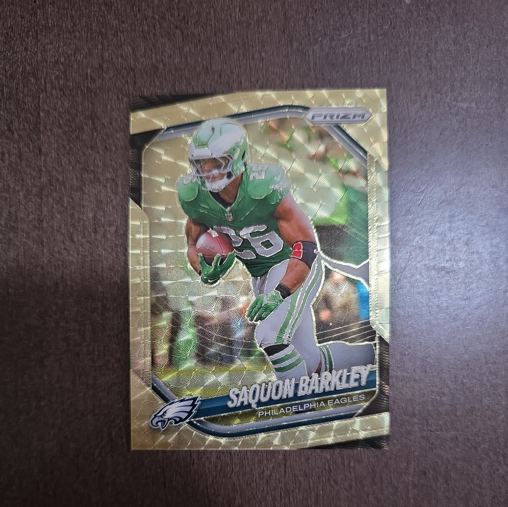 2025 Panini Prizm Saquon Barkley GOLD VINYL # 5/5 Ebay 1/1 - Eagles 🔥🔥🔥