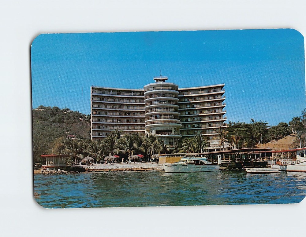 Postcard Hotel Club De Pesca Acapulco Mexico