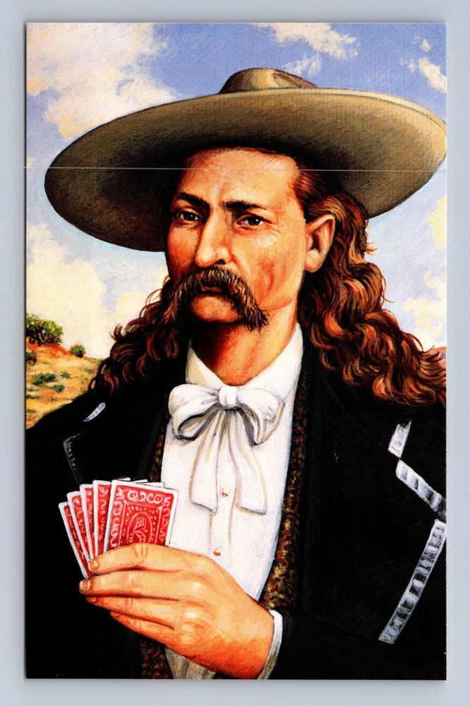 Wild Bill Hickok Portrait People Postcard Vintage Card View