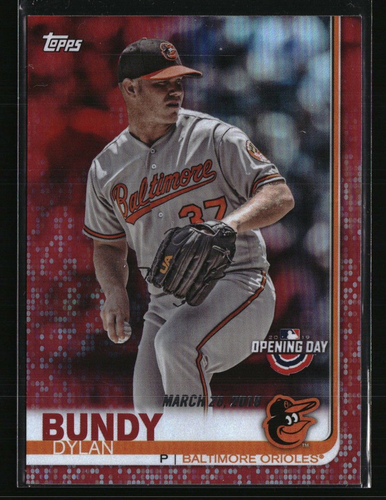 Dylan Bundy 2019 Topps Opening Day Red Foil #80 Baseball Card