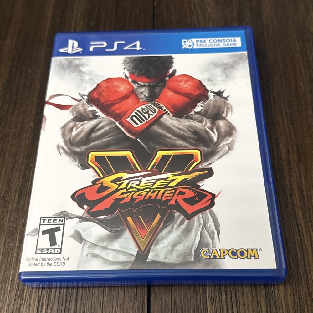 Street Fighter 5 V (PlayStation 4, 2016) Complete Tested Working - Free Ship