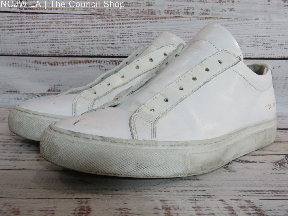 Common Projects Achilles Women's White Leather Low Top Sneakers Made in Italy-image