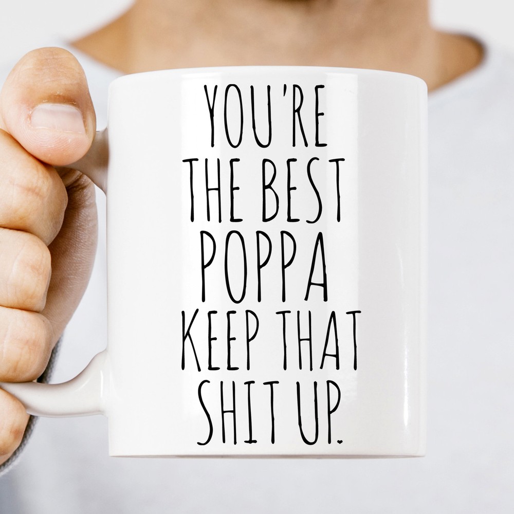 Funny Poppa Coffee Mug Perfect Gift for Birthday or Father’s Day