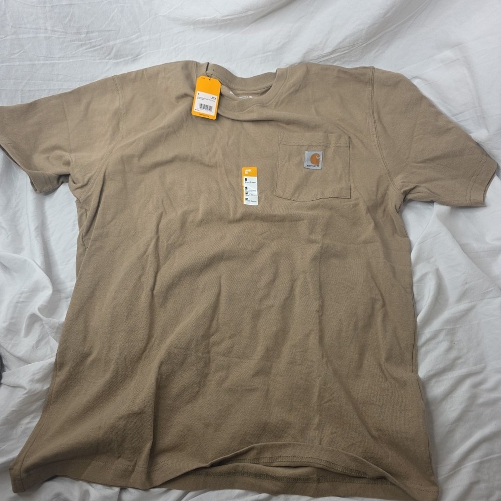 Carhartt Men's Pocket T-Shirt Lightweight Short Sleeve  K87-M Brown Medium (CNR)