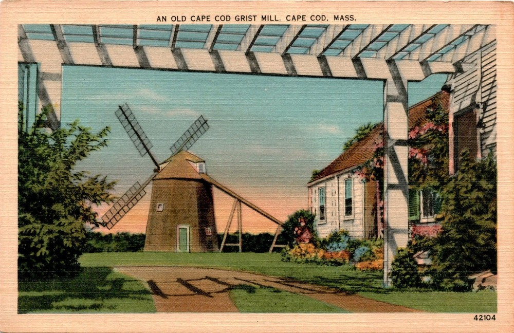 Cape Cod, Grist Mill, Massachusetts Postcard