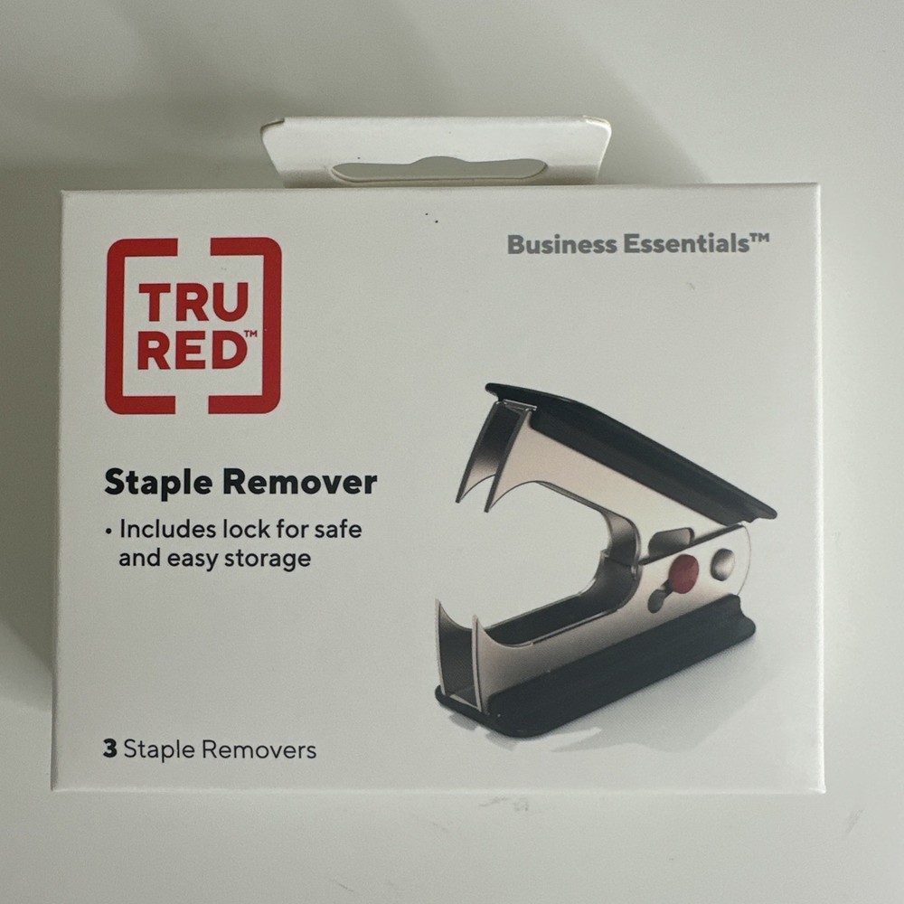 TRU RED Claw Staple Remover Black 3/Pack TR58087