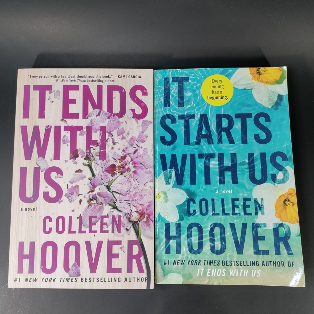 Lot of 2 Colleen Hoover Titles - It Starts With Us &It Ends With Us