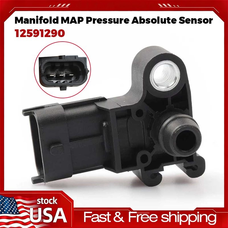 12591290 Absolute Sensor Pressure Manifold MAP For Buick Cadillac Chevrolet GMC