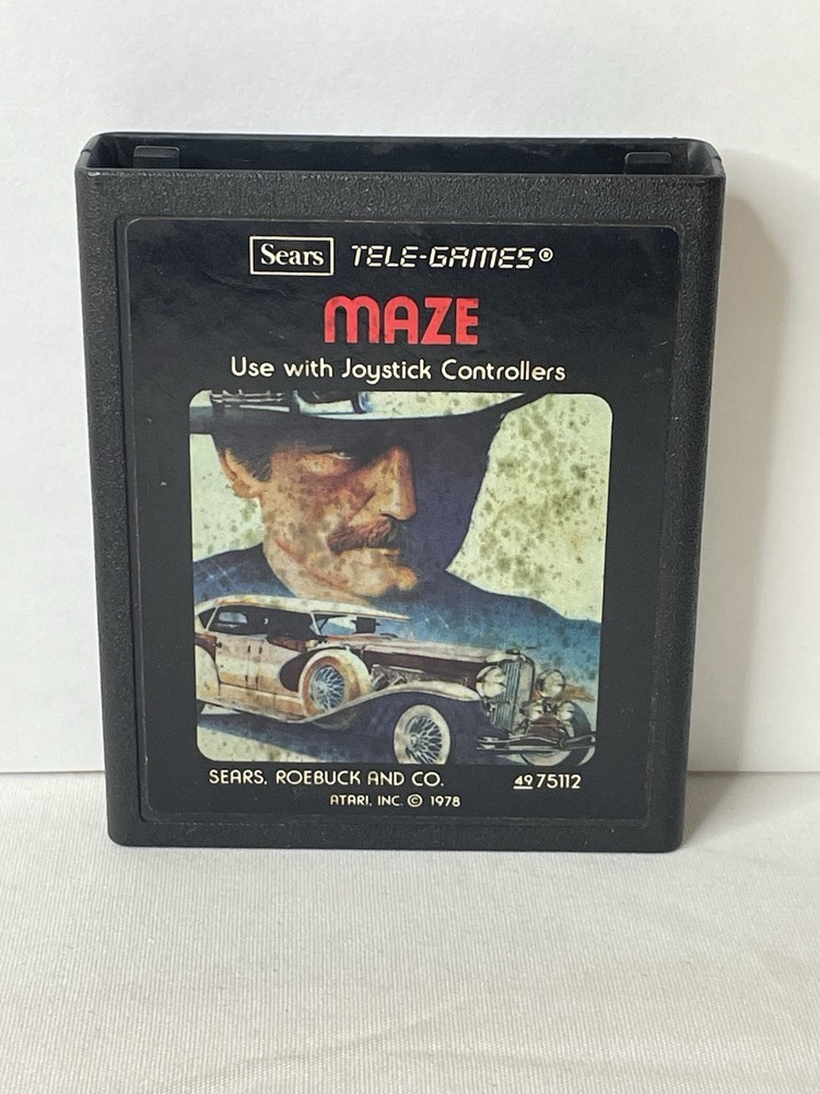 Maze (Atari 2600, 1978) Sears Tele-Games Cartridge Only Cleaned Tested
