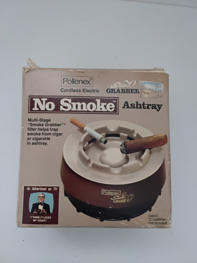 Vintage Pollenex AT 50 Smoke Grabber Ashtray Cordless Electric New