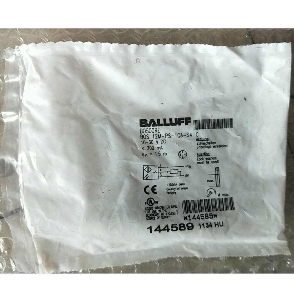 ONE NEW BOS 12M-PS-1QA-S4-C Proximity Switch SPOT STOCKS #F22