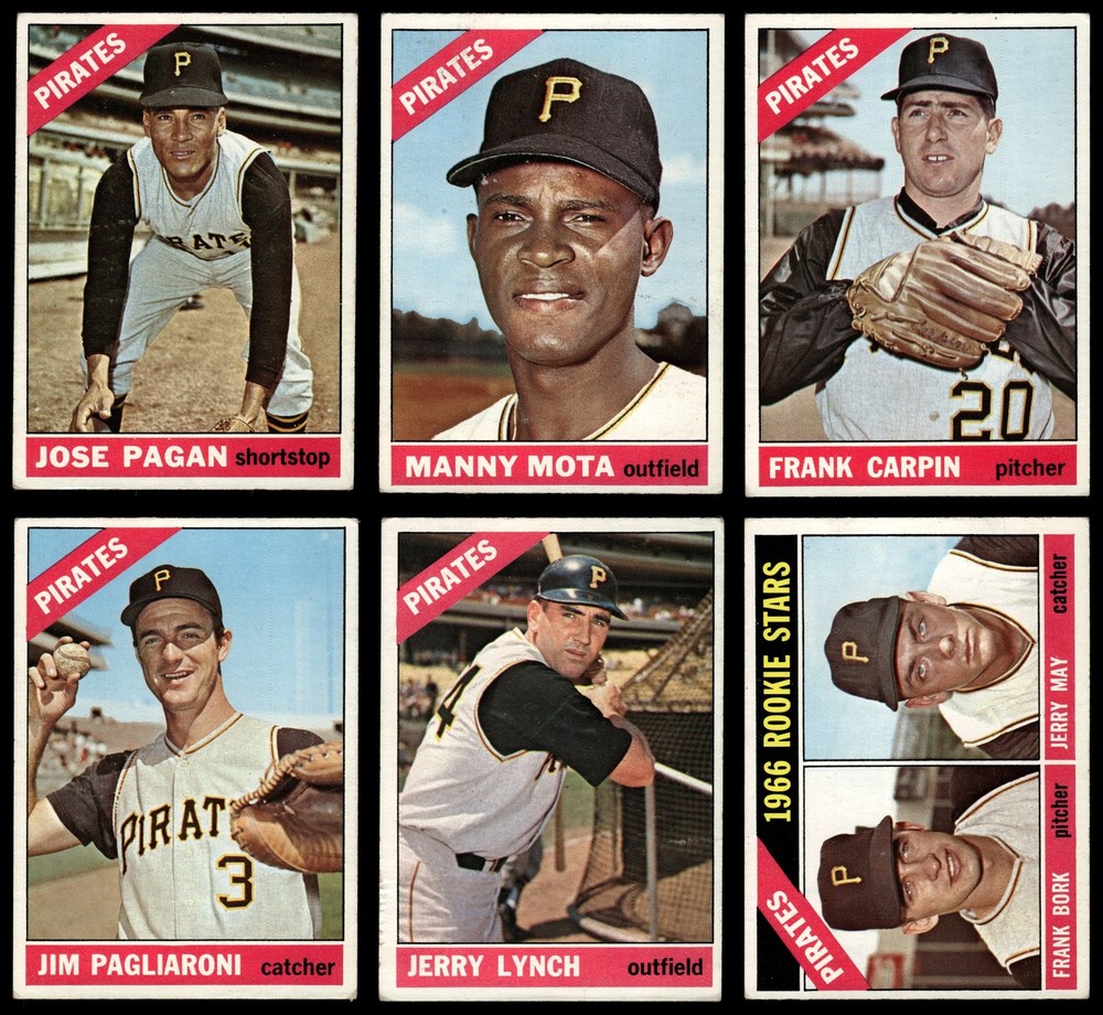 1966 O-Pee-Chee Pittsburgh Pirates Near Team Set 3.5 - VG+ 7209662 (6 / 9 cards)