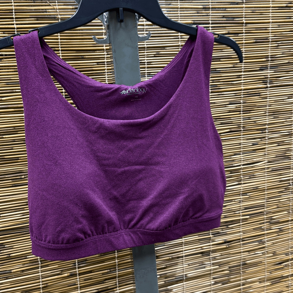 ID Ideology Women S Plus Sweat Set Sports Bra Black Size 1X