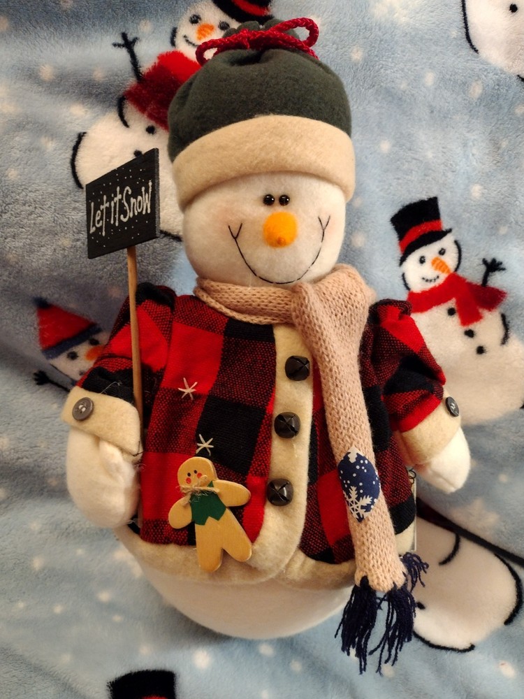 Let It Snow! Christmas Plush Snowman Home Interiors Gifts & Home Decor 14