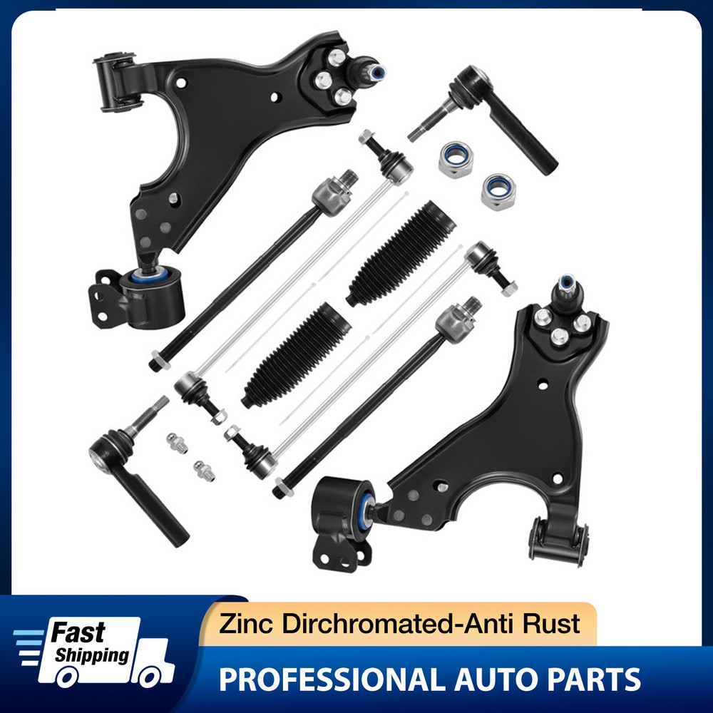 07-16 Acadia Enclave Traverse Front Lower Control Arm & Tie Rod Suspension Kit